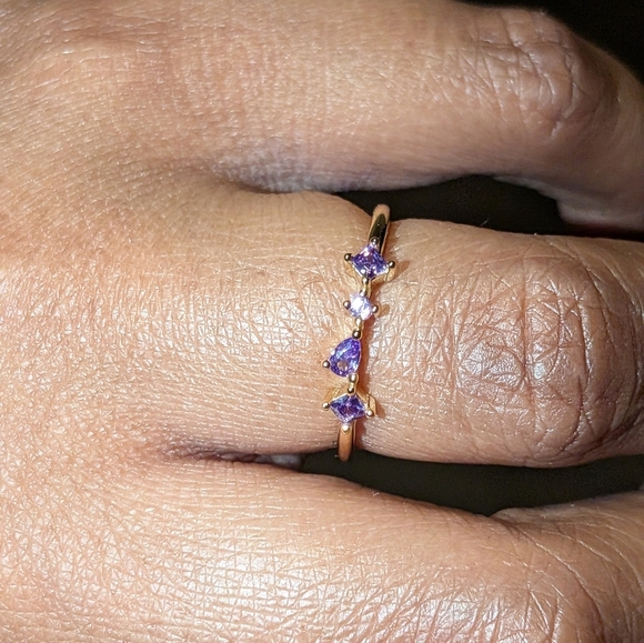 925 beautiful sparkling promise ring sz 6 - Picture 10 of 16